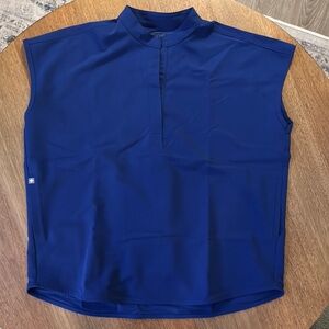 Figs Rafaela Scrub Top Dark Blue